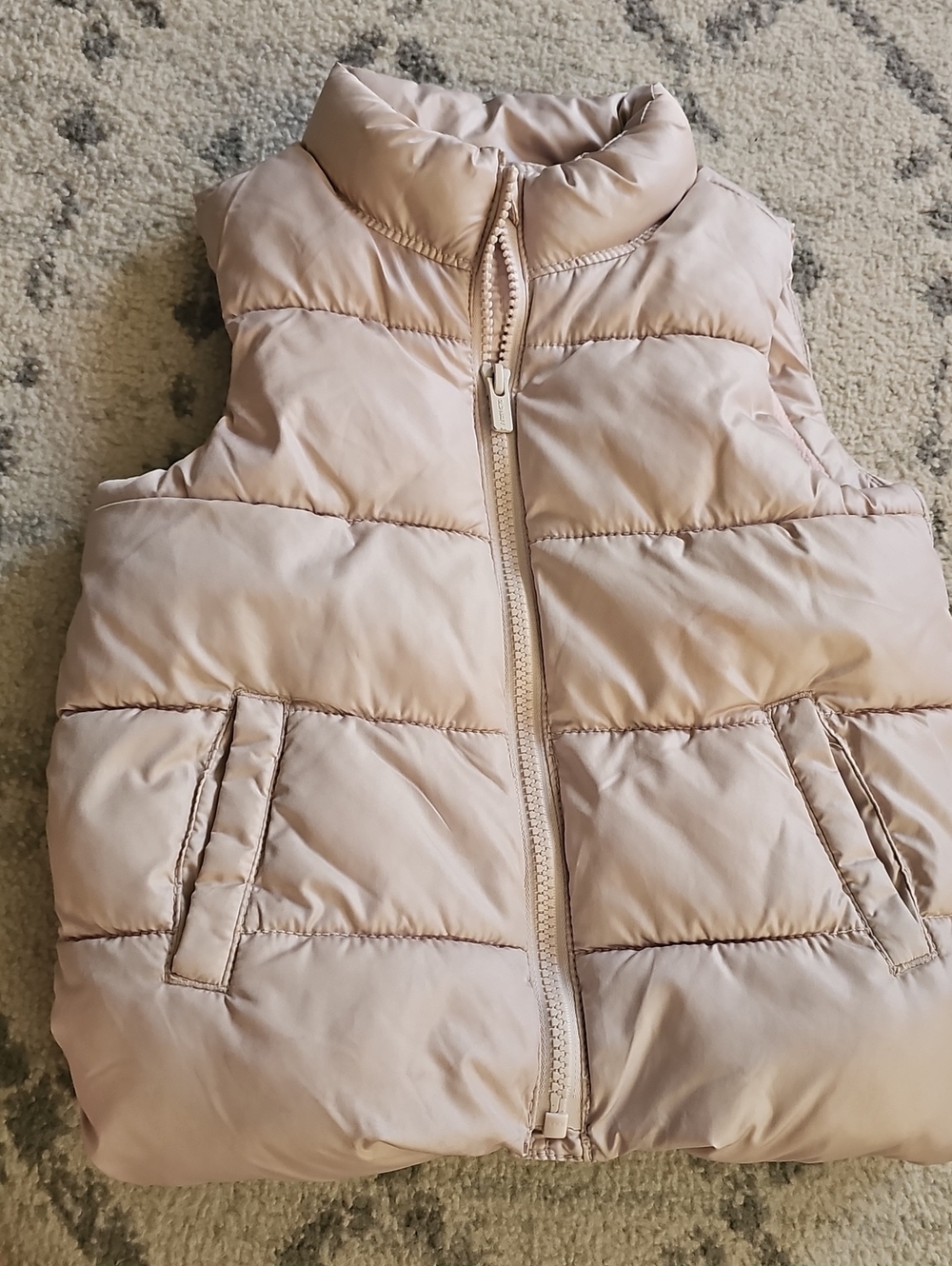 Old Navy Girls Pale Pink Puffer Vest